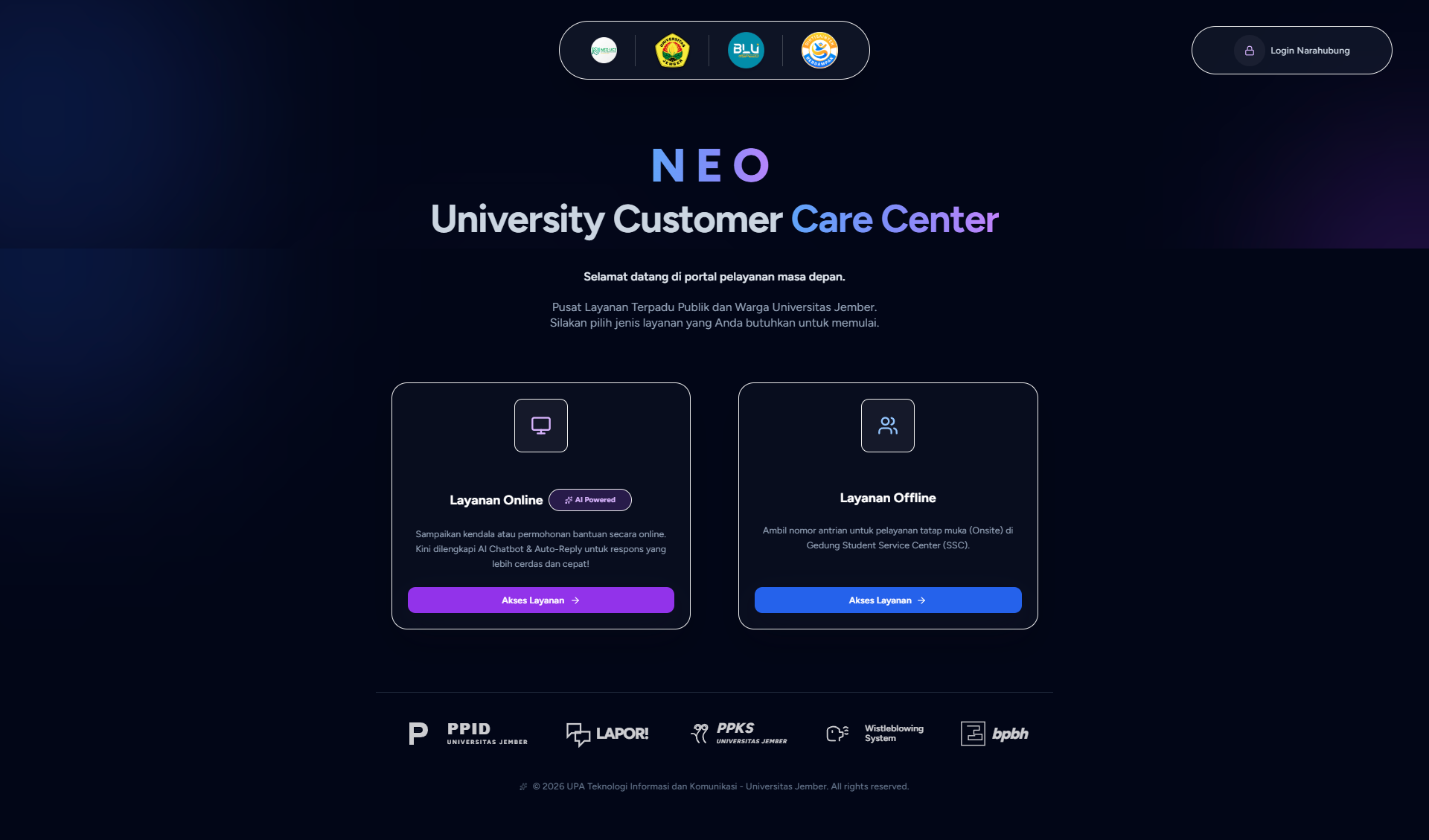 UC3 — University Customer Care Center
